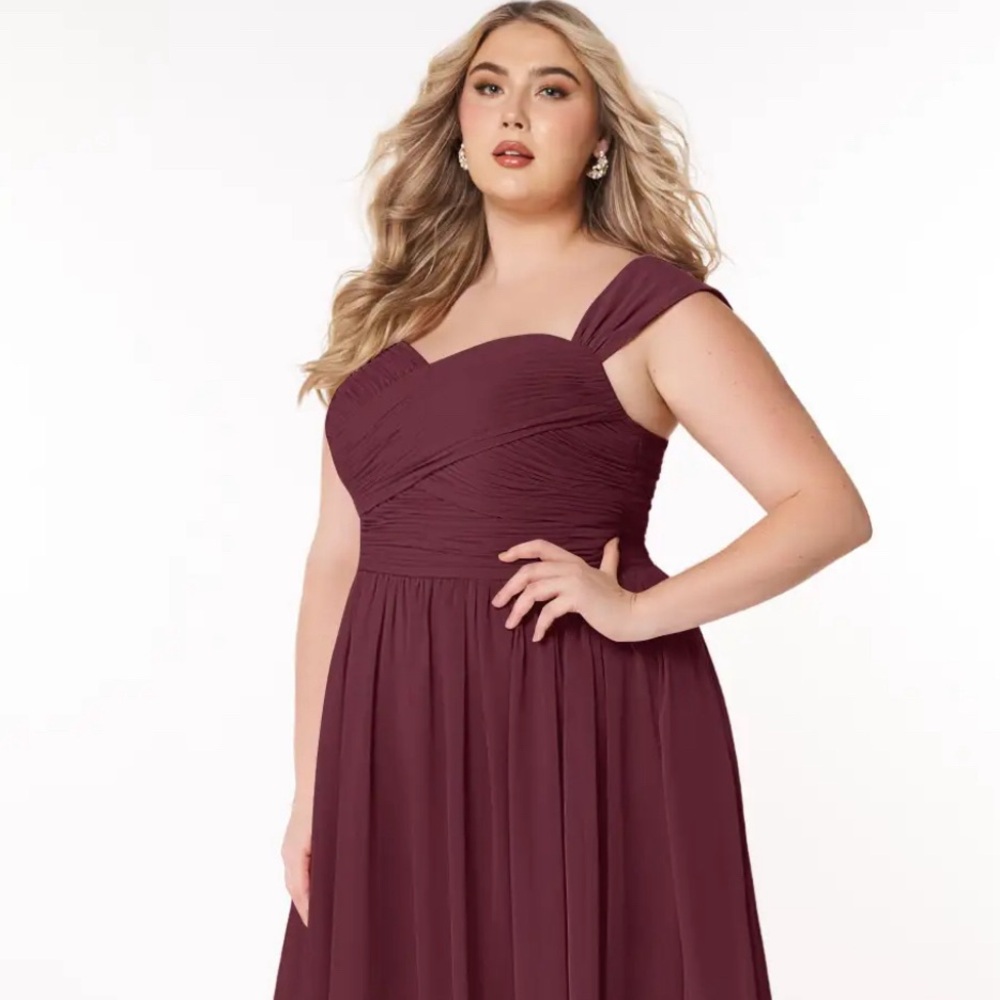 Azazie Zapheira Dress Size 26 color Cabernet 
Brand new with tags